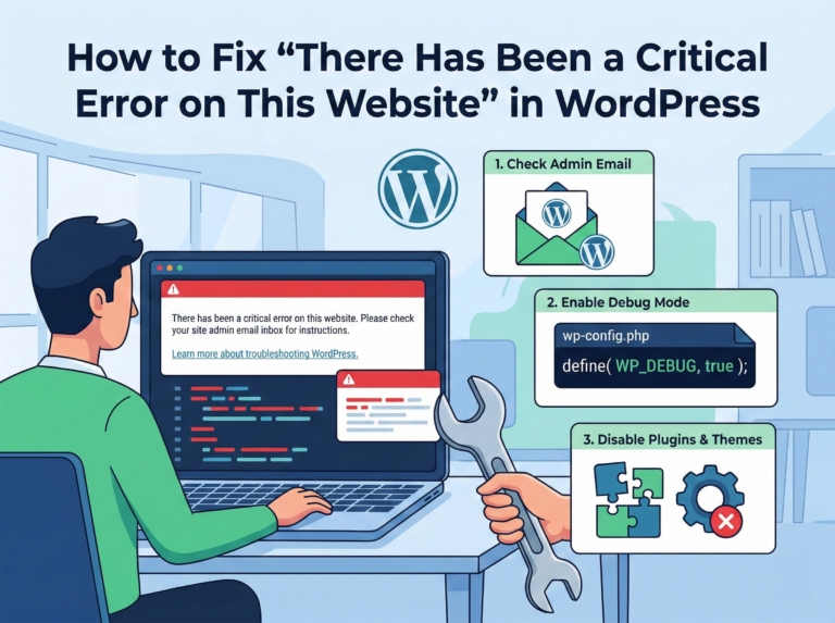 How to Fix “There Has Been a Critical Error on This Website” in WordPress