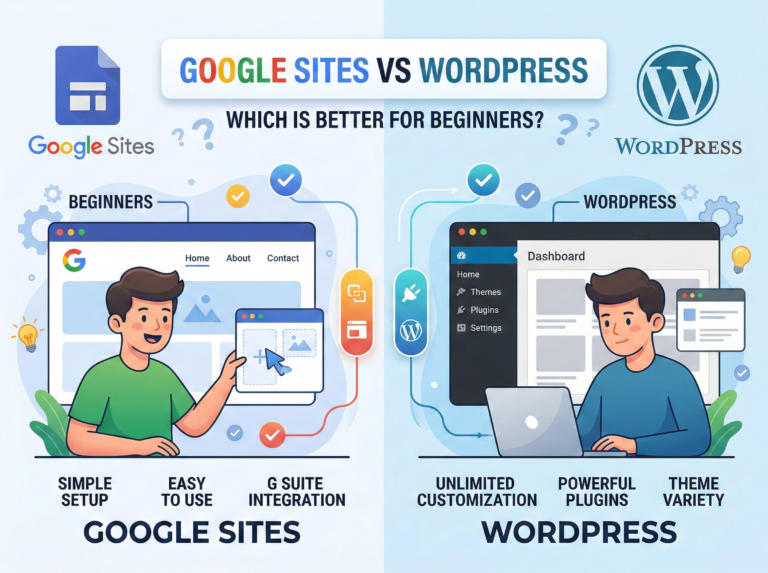 Google Sites vs WordPress: Which Is better for Beginners?